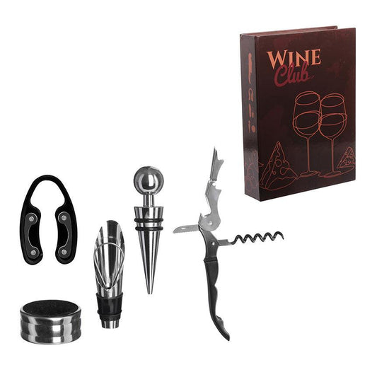 Kit Acessório Vinho Livro 5 Peças