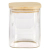 Porta Mantimento Quadrado com Tampa de Bambu 800mL