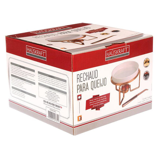 Rechaud para Queijo Rose Gold 4 Peças