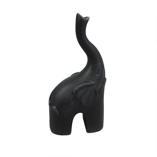 Elefante NoirArt - Decoração em Cerâmica Preto Fosco - Tout Decora